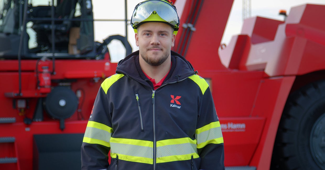 Kalmar Service Hero: Cesar Aagaard från Sverige