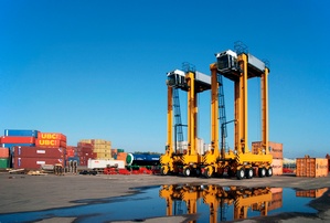 Kalmar electric straddle carriers