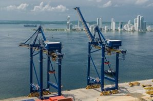 SPRC, Cartagena, Colombia Kalmar ship-to-shore (STS) cranes