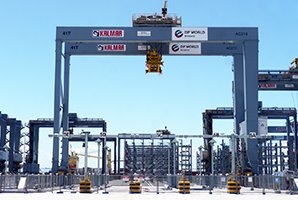 DP World, Brisbane, Australia Kalmar automatic stacking cranes (ASCs)